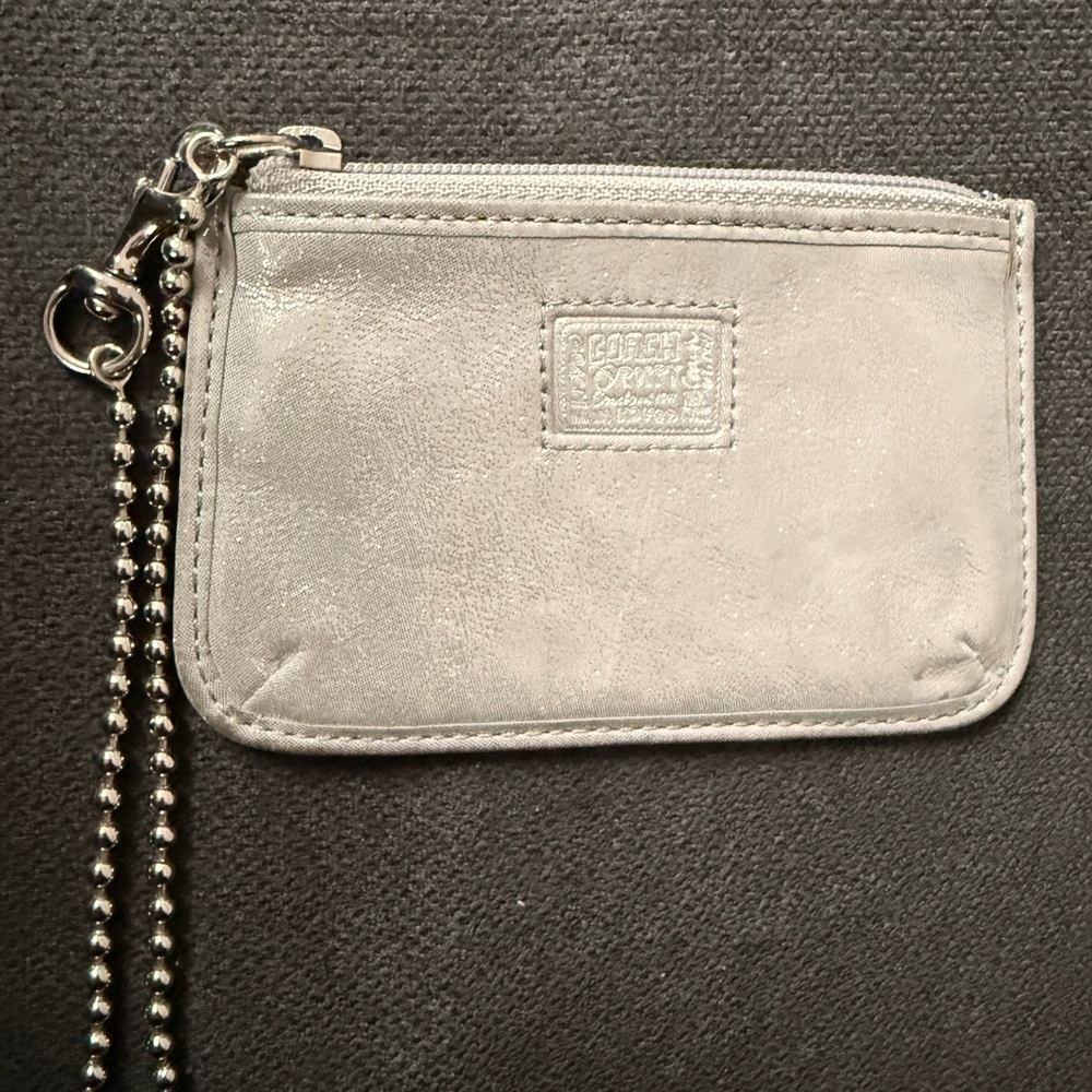 Coach Silver Key & Card Holder